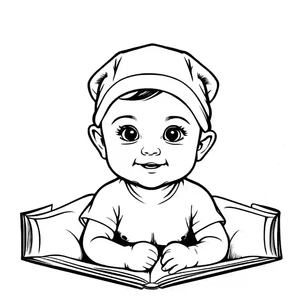 Newborn Baby coloring pages